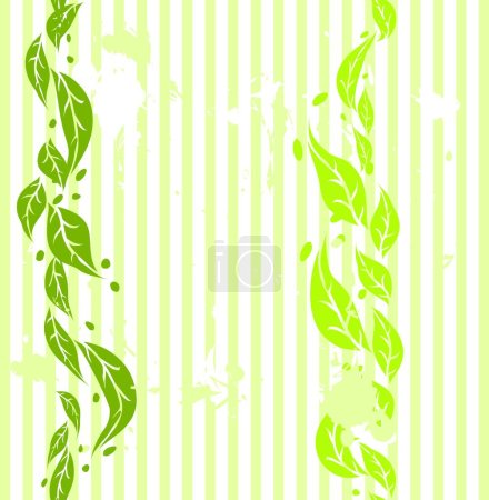 Illustration for Seamless Foliage wallpaper vector illustration - Royalty Free Image