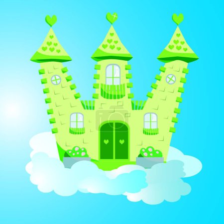 Ilustración de Icono del castillo, ilustración simple web - Imagen libre de derechos