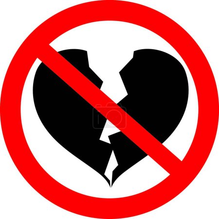 Téléchargez les illustrations : "Cœur pour briser il est interdit!" - en licence libre de droit