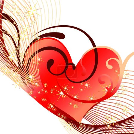 Illustration for Heart sign vector illustration - Royalty Free Image