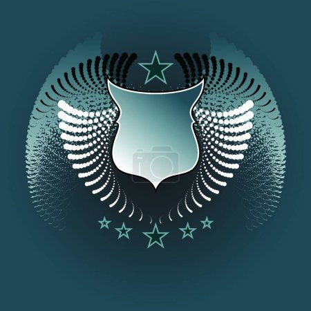 Ilustración de Escudo icono web, ilustración vectorial - Imagen libre de derechos