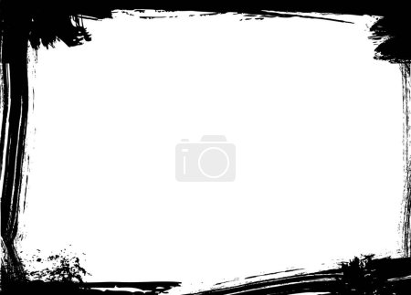 Ilustración de Textura de fondo de marco grueso negro - Imagen libre de derechos