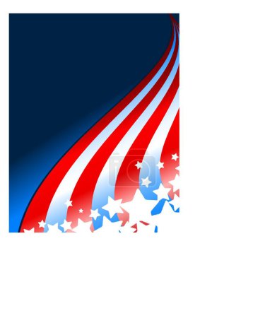 Illustration for "Fourth of July Design"  vector illustration - Royalty Free Image