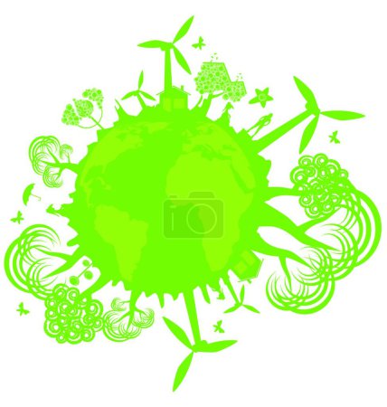 Illustration for Environmental concept, vector illustration - Royalty Free Image