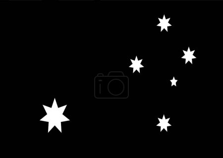 Illustration for Illustration of the Australian flag ripple - Royalty Free Image