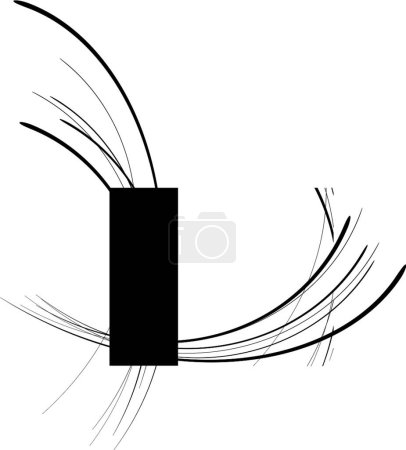 Illustration for Abstract vector forms, vector simple design - Royalty Free Image
