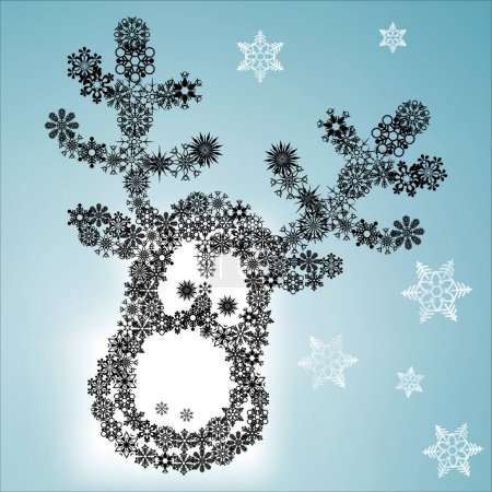 Ilustración de Icono de renos de Navidad para la web, ilustración de vectores - Imagen libre de derechos