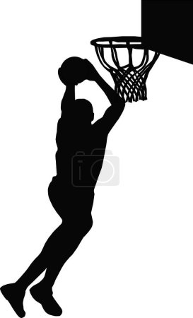Illustration for "player in basketball" - vector illustration - Royalty Free Image