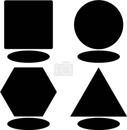 Illustration for Wood button variation, simple vector illustration - Royalty Free Image