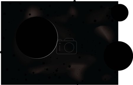 Illustration for Space eclipse modern vector illustration - Royalty Free Image