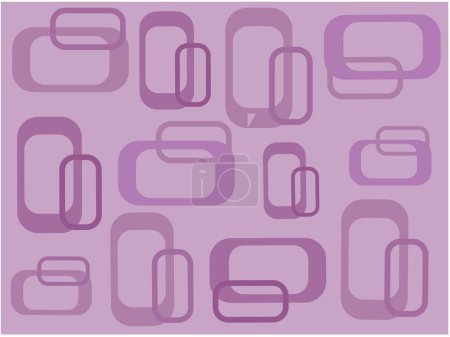 Téléchargez les illustrations : Illustration vectorielle des carrés lilas rétro - en licence libre de droit