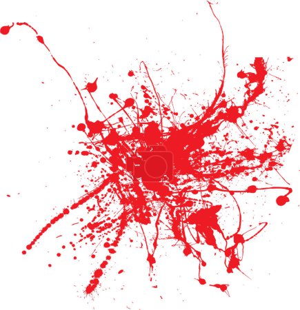 Illustration for Blood ink  vector illustration - Royalty Free Image