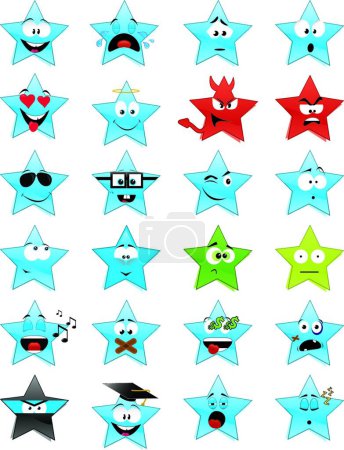 Illustration for Emoticon icon, colorful vector - Royalty Free Image