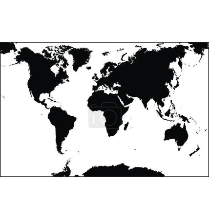Illustration for World map modern vector illustration - Royalty Free Image
