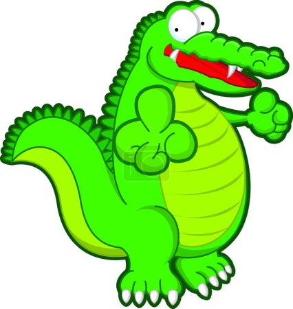 Illustration for Colorful crocodile vector illustration - Royalty Free Image