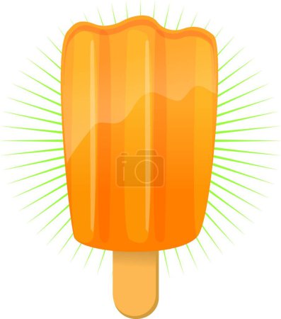 Ilustración de Ilustración pop de hielo naranja - Imagen libre de derechos