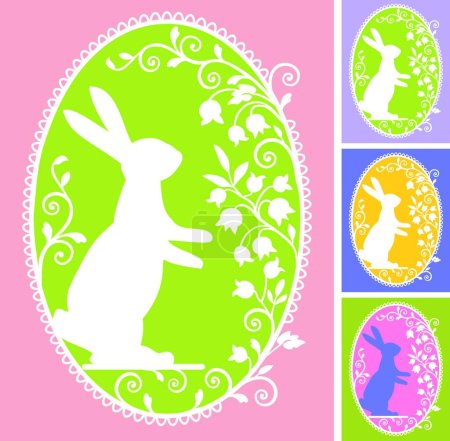 Illustration for Easter card vector illustration - Royalty Free Image