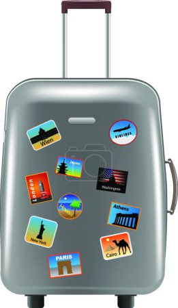 Illustration for Suitcase object vector illustration - Royalty Free Image