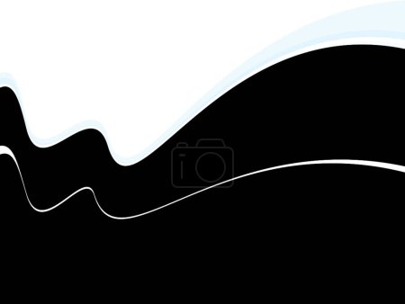 Illustration for Ocean swell blue, simple vector illustration - Royalty Free Image