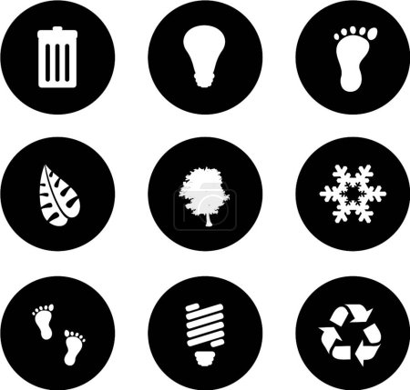 Ilustración de Iconos de gel ecológico, ilustración vectorial - Imagen libre de derechos