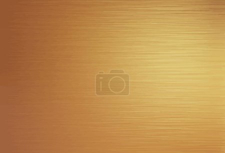 Illustration for Brushed gold, graphic vector background - Royalty Free Image