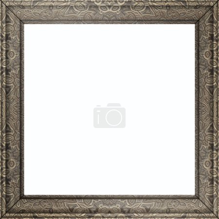 Illustration for Silver frame, graphic vector background - Royalty Free Image