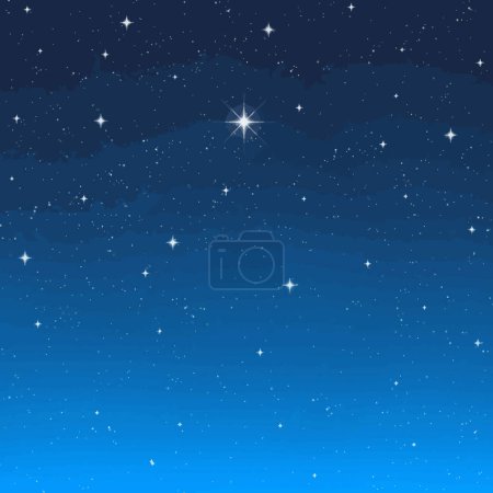 Illustration for Evening star, graphic vector background - Royalty Free Image