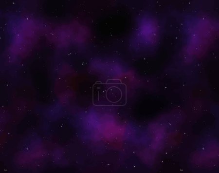 Illustration for Night sky, graphic vector background - Royalty Free Image