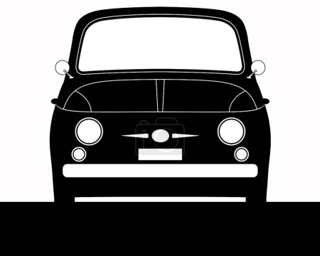 Ilustración de Silueta del coche vector ilustración - Imagen libre de derechos