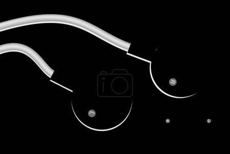Ilustración de Auriculares, fondo vectorial gráfico - Imagen libre de derechos