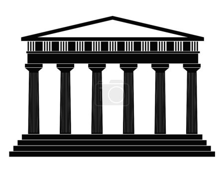 Ilustración de Templo, vector gráfico de fondo - Imagen libre de derechos
