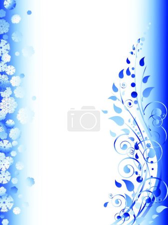 Illustration for Winter frame, vector illustration - Royalty Free Image