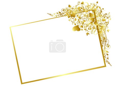 Ilustración de "marco de oro "vector de ilustración - Imagen libre de derechos