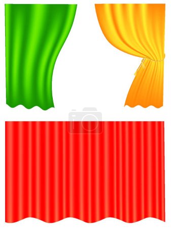 Ilustración de Patrones de cortina vector ilustración - Imagen libre de derechos