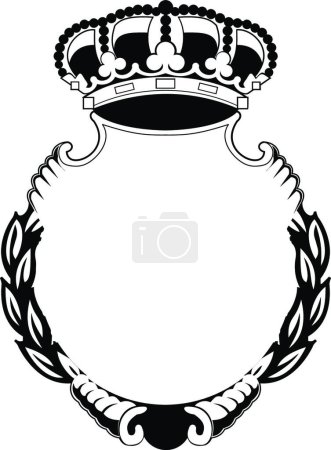 Illustration for Heraldry design set, simple vector illustration - Royalty Free Image