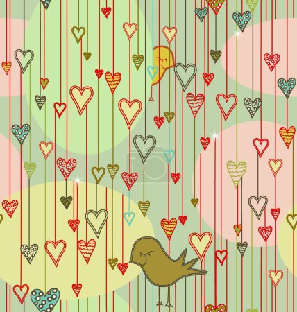 Illustration for Valentines Day background design, vector illustration - Royalty Free Image