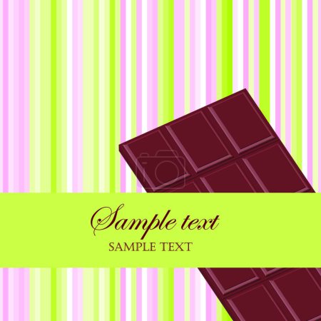 Ilustración de Chocolate con lugar para el texto, ilustración vectorial - Imagen libre de derechos