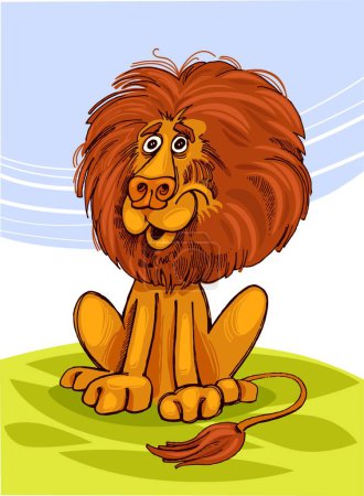 Illustration for Happy african lion, graphic vector illustration - Royalty Free Image