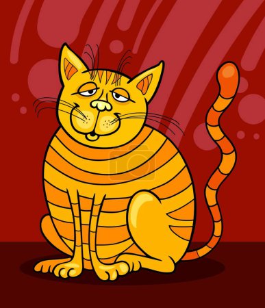 Illustration for Yellow Cat smiling, graphic vector illustration - Royalty Free Image