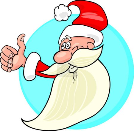 Illustration for Santa Claus, vector illustration - Royalty Free Image