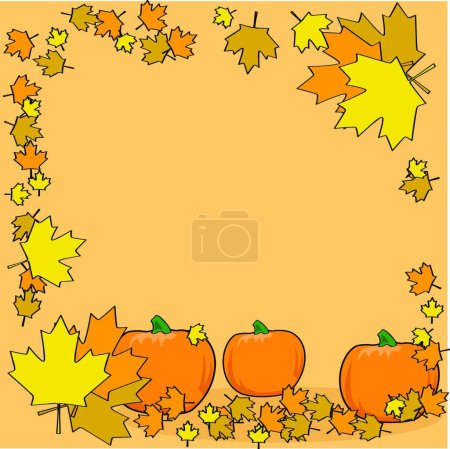 Illustration for Illustration of the Fall background - Royalty Free Image