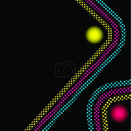 Illustration for Disco Stripes  vector illustration - Royalty Free Image