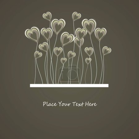 Illustration for Hearts background  vector illustration - Royalty Free Image