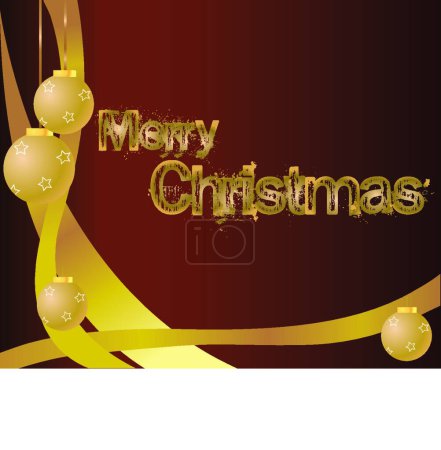 Illustration for Merry christmas, vector illustration - Royalty Free Image