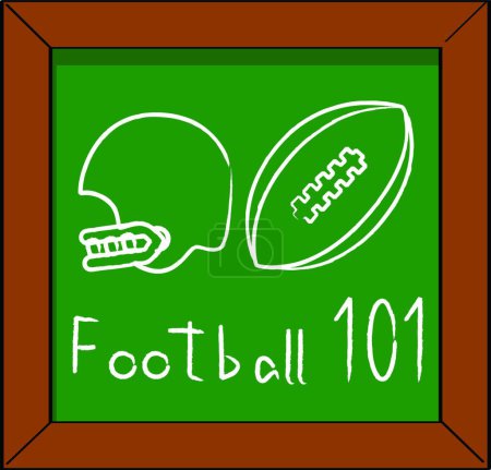 Téléchargez les illustrations : Football 101, illustration vectorielle graphique - en licence libre de droit
