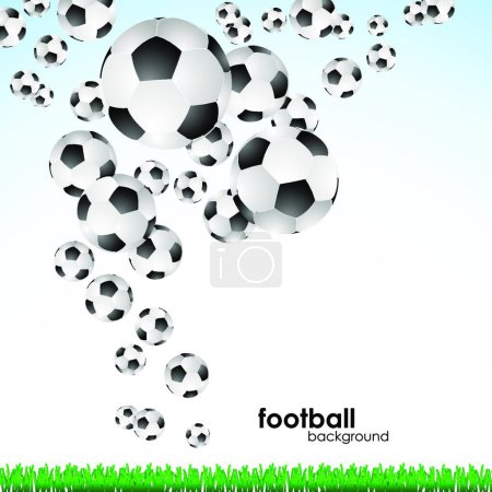 Illustration for Football background, graphic vector illustration - Royalty Free Image