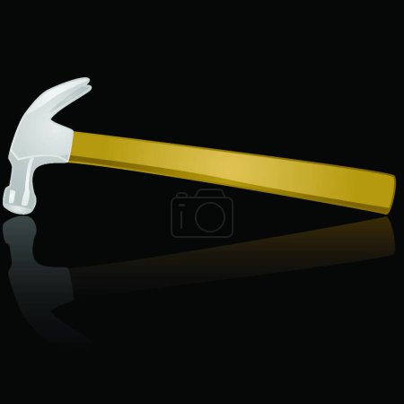 Illustration for Hammer web icon, vector illustration - Royalty Free Image