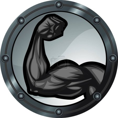 Illustration for Strong Arm, graphic vector illustration - Royalty Free Image