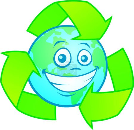Téléchargez les illustrations : Graphique Recyclage, illustration de protection de l'environnement - en licence libre de droit