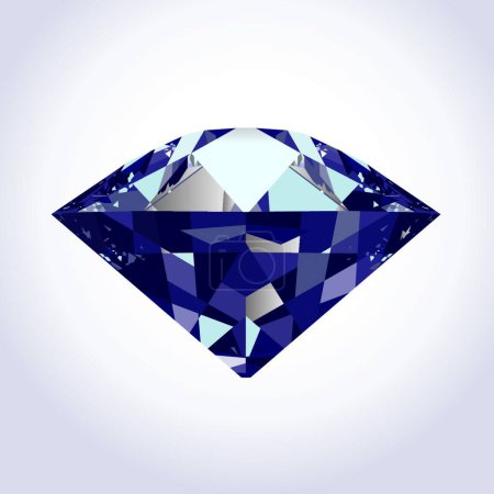 Téléchargez les illustrations : Brillant diamant vectoriel, illustration vectorielle graphique - en licence libre de droit